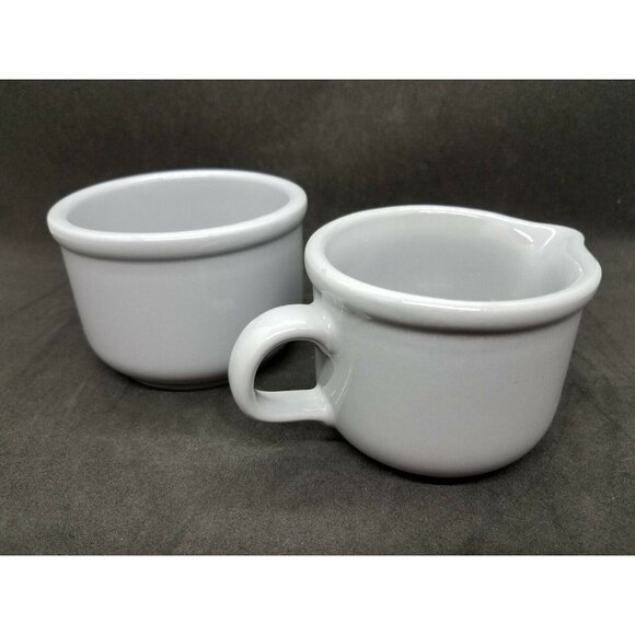 Waechtersbach Light Blue Grey Sugar Bowl and Creamer W Germany - Picture 3 of 8